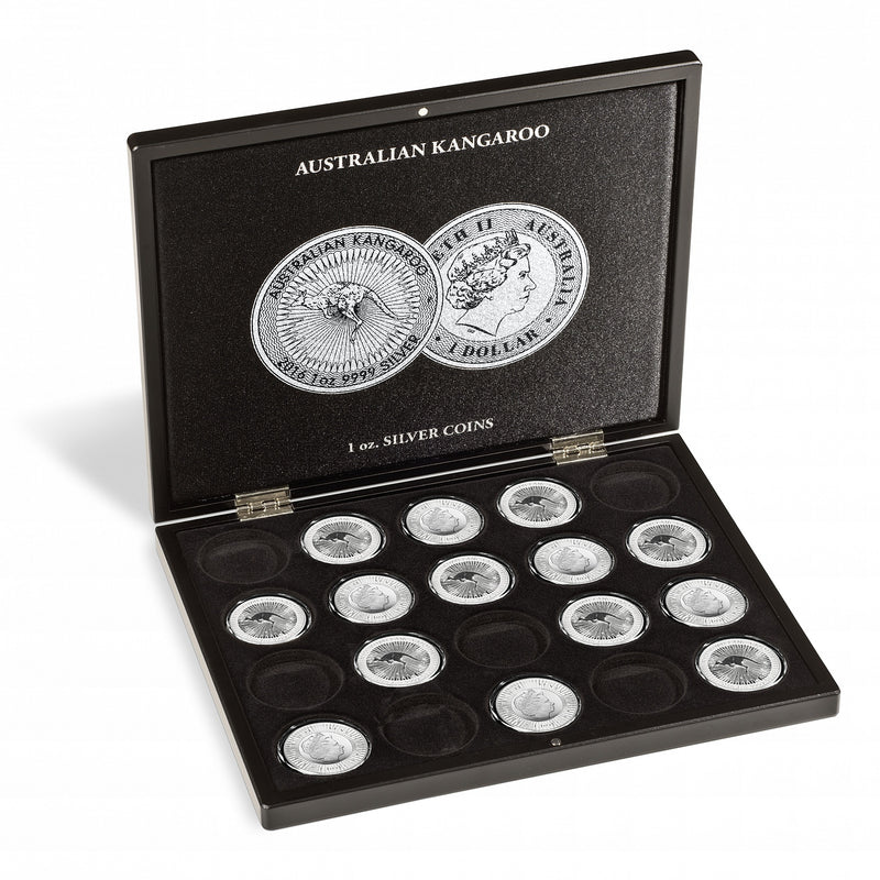 Presentation Case for 20 'Australian Kangaroo' 1-oz silver coins in capsules image 0