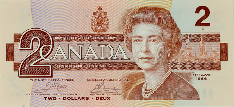 2021 CANADIAN $2 25 YEARS OF THE $2 PIECE: FROM BILL TO COIN NUMISMATIC SET image 1