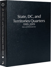 Whitman Prestige Coin Albums - STATE, DC AND TERRITORIES QUARTERS 1999-2009 BLACK image
