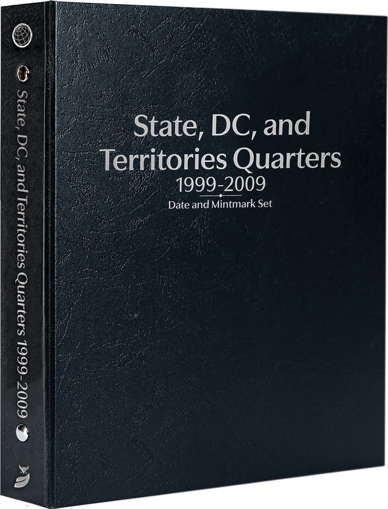 Whitman Prestige Coin Albums - STATE, DC AND TERRITORIES QUARTERS 1999-2009 BLACK image
