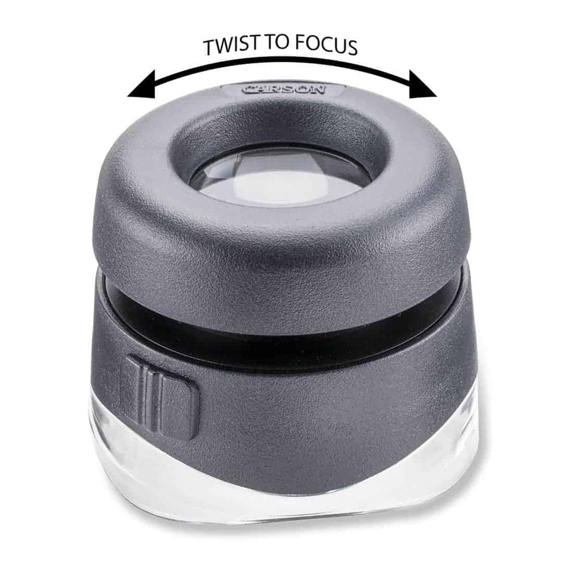 LED VersaLoupe™ 10x Power 1″ LED Lighted Focusing Loupe Magnifier image 0