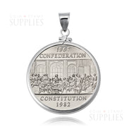 Screw-Top Coin Bezels: Perfect Fit for Your Coins - 50 Cent Nickel Plain image