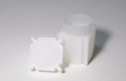 WHITE, LONG LASTING COINSAFE STACKING TUBES FOR COINS AND SILVER BARS - HALF DOLLAR TUBE image