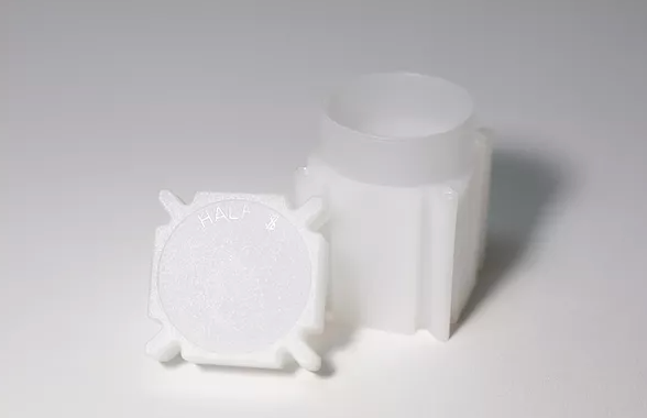 WHITE, LONG LASTING COINSAFE STACKING TUBES FOR COINS AND SILVER BARS - HALF DOLLAR TUBE image