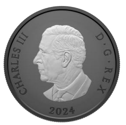 2024 $20 FINE SILVER COIN - DISCOVERING DINOSAURS: ROYAL HORNED FACE image 1