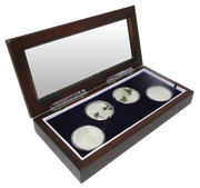 Guardhouse Wood Glass-Top Coin Display Box image 0