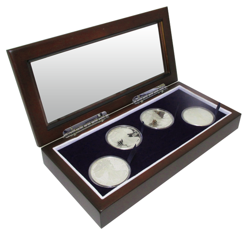 Guardhouse Wood Glass-Top Coin Display Box image 0