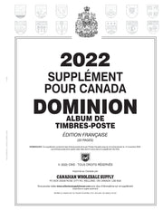 DOMINION CANADA STAMP ALBUM - 2022 DOMINION FRENCH SUPPLEMENT image