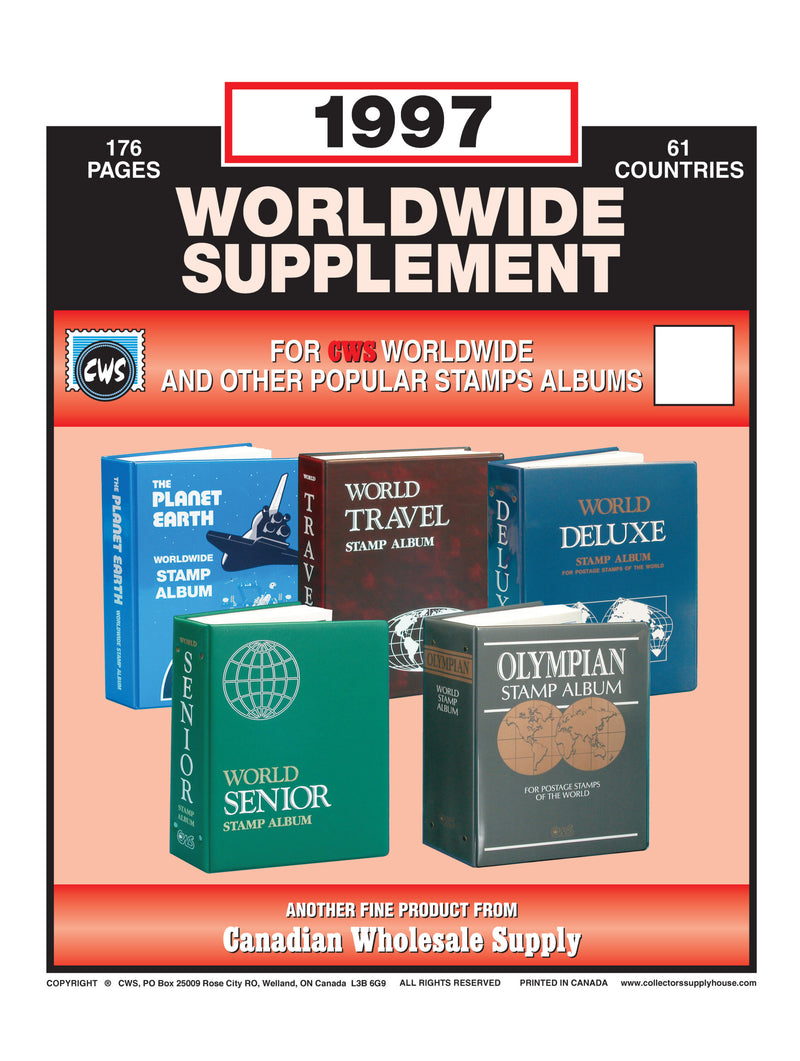 CWS WORLDWIDE SUPPLEMENTS – MADE IN CANADA FOR COLLECTORS WHO DEMAND MORE image