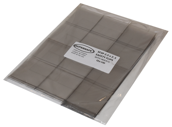 Supersafe 2.5x2.5 Coin Flips - 100 per Pack image 0