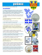 CANADA, ONTARIO AND QUEBEC GRANDE ALBUMS WITH 'EXCLUSIVE' BONUS FACT SHEET IN ENGLISH OR FRENCH - QUEBEC FACT SHEET FRENCH image