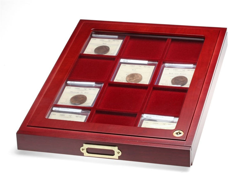 Wooden Coin Box with Glass Insert image 2