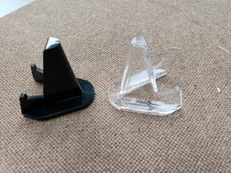 Air-Tite Clear or Black easels …. perfect to hold coins and other small items image 1