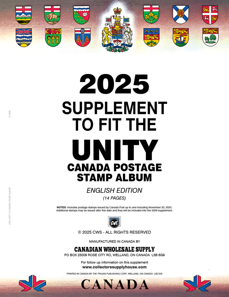 Unity Canada Postage Stamp Album