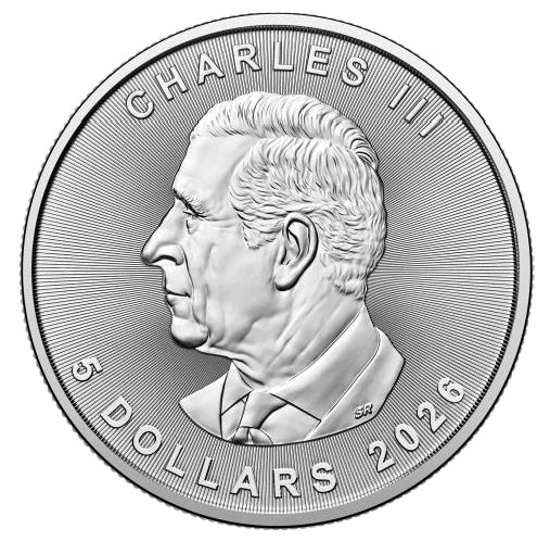 2026 $5 1-OZ 99.99% PURE SILVER COIN - TREASURED SILVER MAPLE LEAF: PRIVY MARK (PREMIUM BULLION)