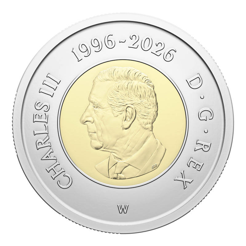 2026  30th Anniversary of the Toonie – Collector’s Edition Non-Circulation $2 Special Wrap Roll
