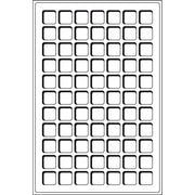 Coin Trays TAB - #5 77 spaces up to 22 mm (3/4") Dime, Cent, Nickel without capsules RED image