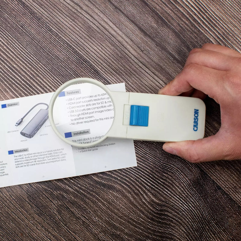 SV-50 LED Lighted Illuminated 2.5-Inch 5x Magnifier image 2