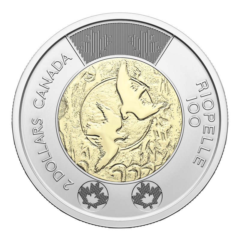 2023 $2 100th Anniversary of the Birth of Jean Paul Riopelle - NON-COLOURED SPECIAL WRAP ROLL image