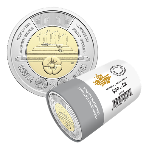 2025 $2 Honouring Canada’s Unknown Soldier
