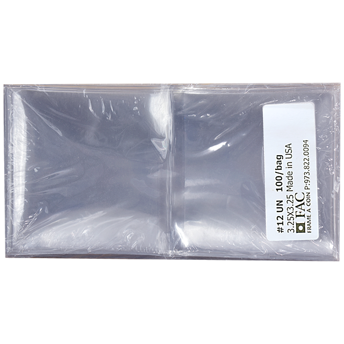 Crown 3 1/4" x 3 1/4" UN Coin Flips - 100 per pack