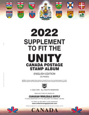 UNITY CANADA POSTAGE STAMP ALBUM - 2022 UNITY SUPPLEMENT ENGLISH image
