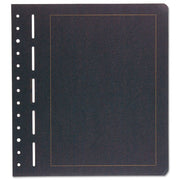 Blank Album Pages - General - Black Paper Stock with Gold Borderline (BL S) - 12 pages image