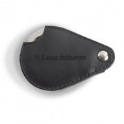 LU25 FOLDAWAY POCKET MAGNIFIER WITH 3X MAGNIFICATION AND BLACK LEATHER PROTECTIVE CASE image 1