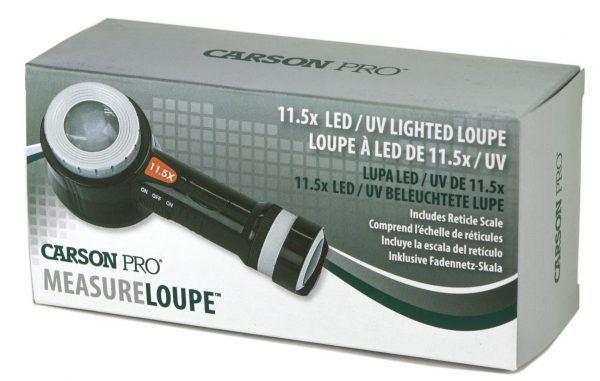 CP-45 measure loupe with super 11.5 magnification and LED/UV lighting image 1