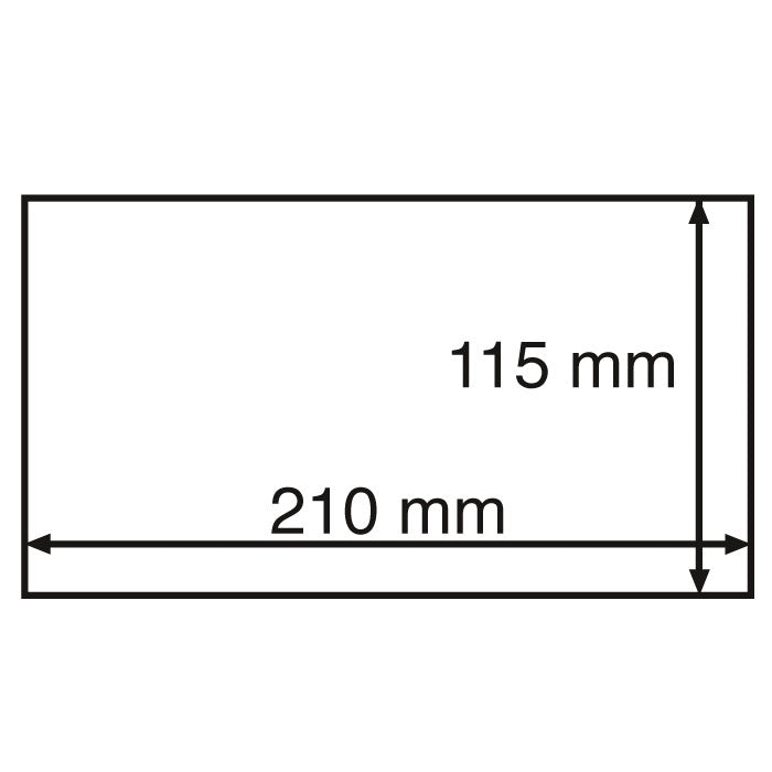 Clear snaplock currency holder, large size image 1