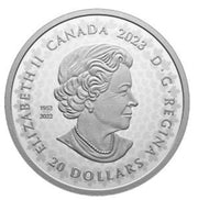 2023 $20 ULTRA HIGH RELIEF FINE SILVER COIN - GREAT HUNTERS: GRIZZLY BEAR image 2