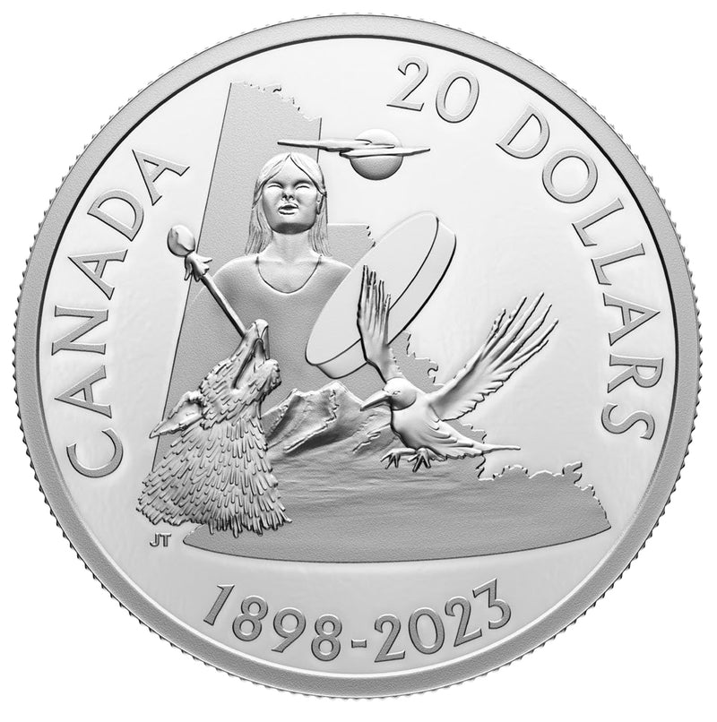 2023 $20 FINE SILVER COIN - 125TH ANNIVERSARY OF YUKON image 0