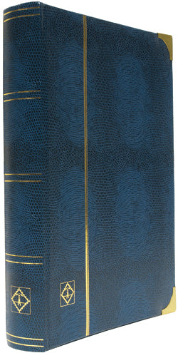 "COMFORT DELUXE" Stockbooks - COMFORT DELUXE W64 - WHITE CARDBOARD - SIZE A4* - 64 PAGES - DLH** BINDING - ROYAL BLUE COVER image