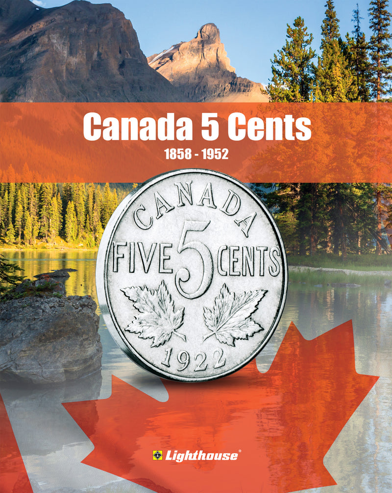 Sharp! LIGHTHOUSE VISTA COIN ALBUMS. - VISTA Coin Book Canada 5 Cents Vol. 1 (1858-1952) image