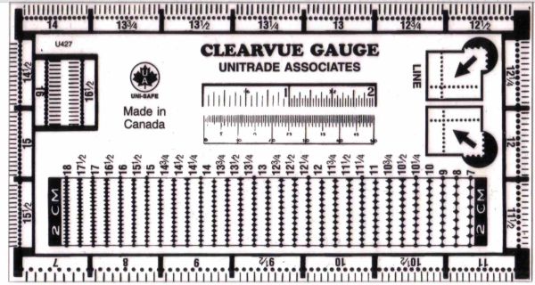 UNISAFE CLEARVUE GAUGE image 0