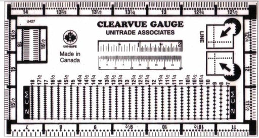 UNISAFE CLEARVUE GAUGE image 0