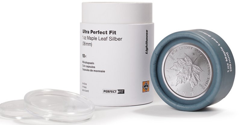 Ultra Perfect Fit Coin Capsules with tube