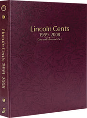 Whitman Prestige Coin Albums - LINCOLN CENTS 1959-2008 BURGUNDY image