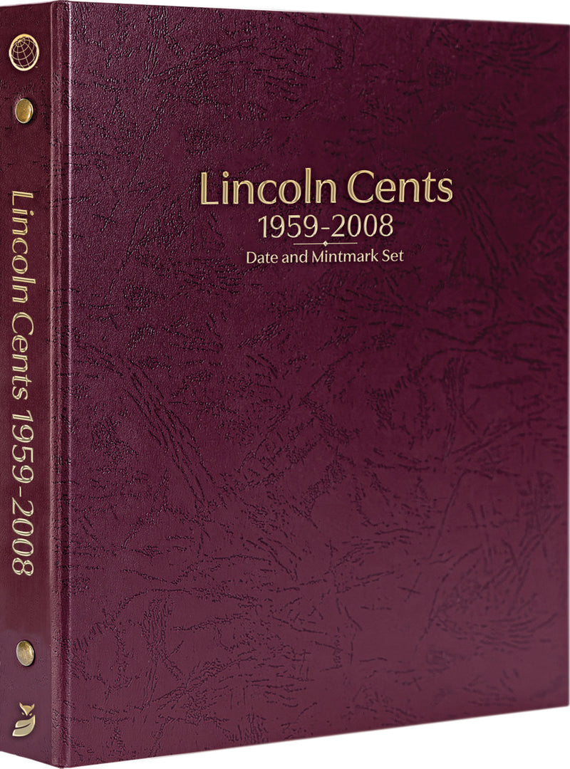 Whitman Prestige Coin Albums - LINCOLN CENTS 1959-2008 BURGUNDY image