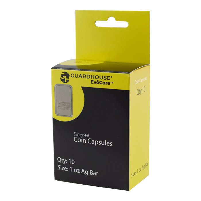 Capsules for 1 oz, 5 oz and 10 oz silver bars - 1 OZ PKG OF 10 image