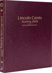 Whitman Prestige Coin Albums - LINCOLN CENTS 2009 AND ON BURGUNDY image