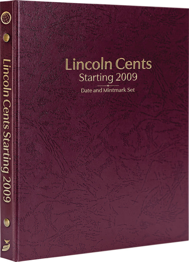Whitman Prestige Coin Albums - LINCOLN CENTS 2009 AND ON BURGUNDY image