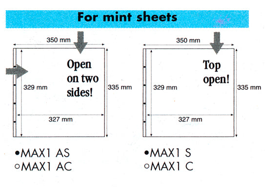 Maximum Sheets — Coin & Stamp Supplies