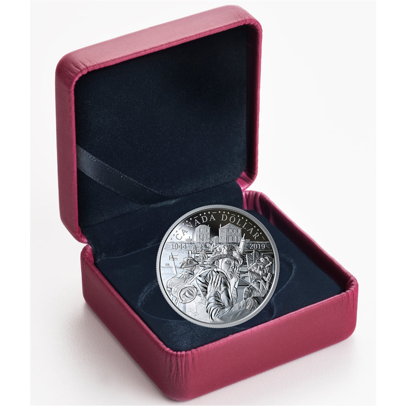 2019 Silver Dollar D-Day Coin image 2