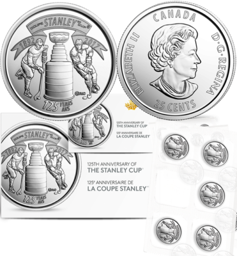 125th Anniversary of The Stanley Cup - 10 coin circulation set image 0