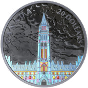 1 oz. Pure Silver Coin - Lights of Parliament Hill - Mintage: 4,500 (2019) image 0