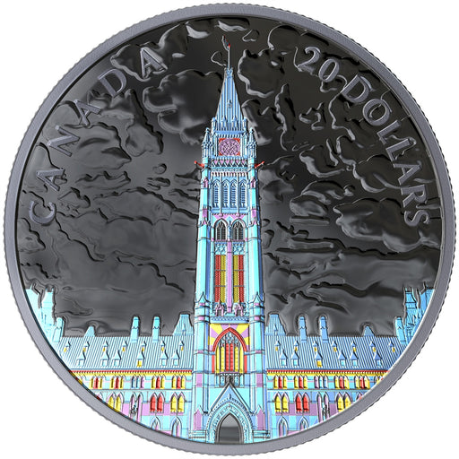 1 oz. Pure Silver Coin - Lights of Parliament Hill - Mintage: 4,500 (2019) image 0