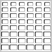 Coin Trays TAB - #6 48 spaces for 6 complete Euro coin sets with or without capsules BLUE image