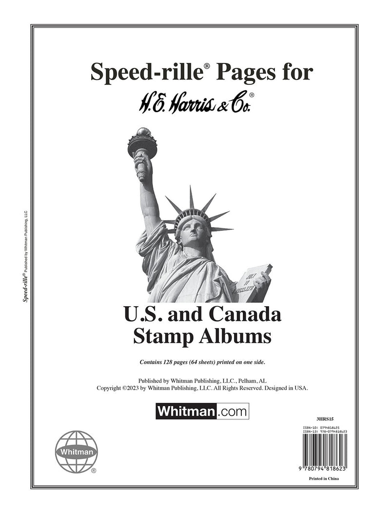 Speed-rille Pages for Canada, U.S. and WW Stamp Albums - Canada and U.S. image