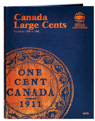 WHITMAN CANADIAN COIN FOLDERS - LARGE CENT image
